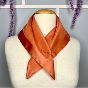 vintage marie pierrette scarf in peach square